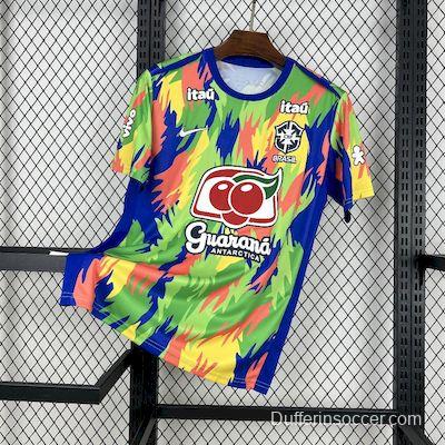 2025 Brazil Rainbow with Camouflage Pattern Jersey