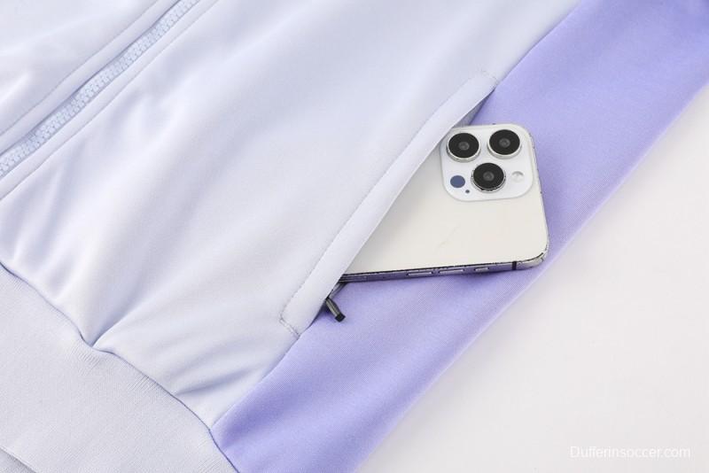 2025 NIKE Purple Full Zipper Jacket + Long Pants