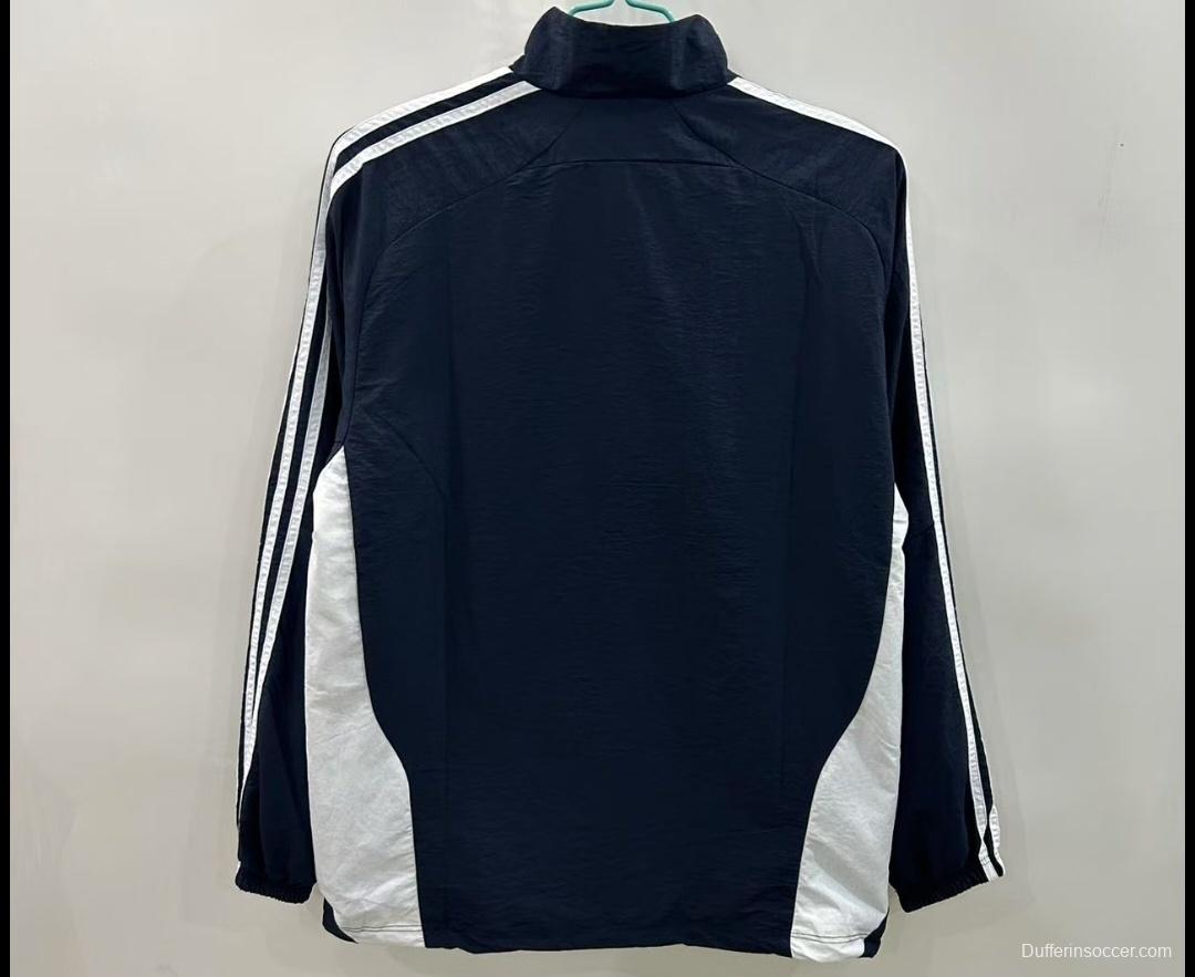 25/26 Real Madrid Black/White Windbreaker