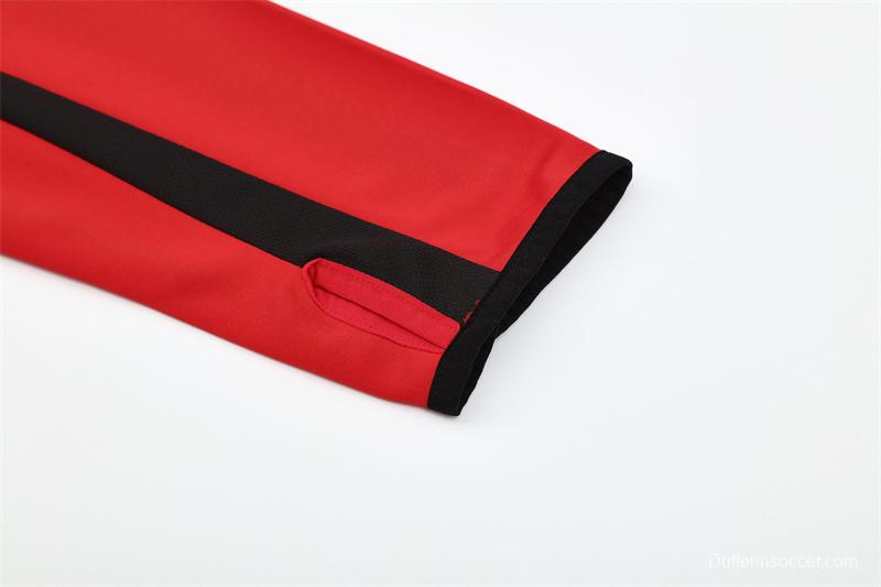 Retro 05/06 AC Milan Red Half Zipper Jacket