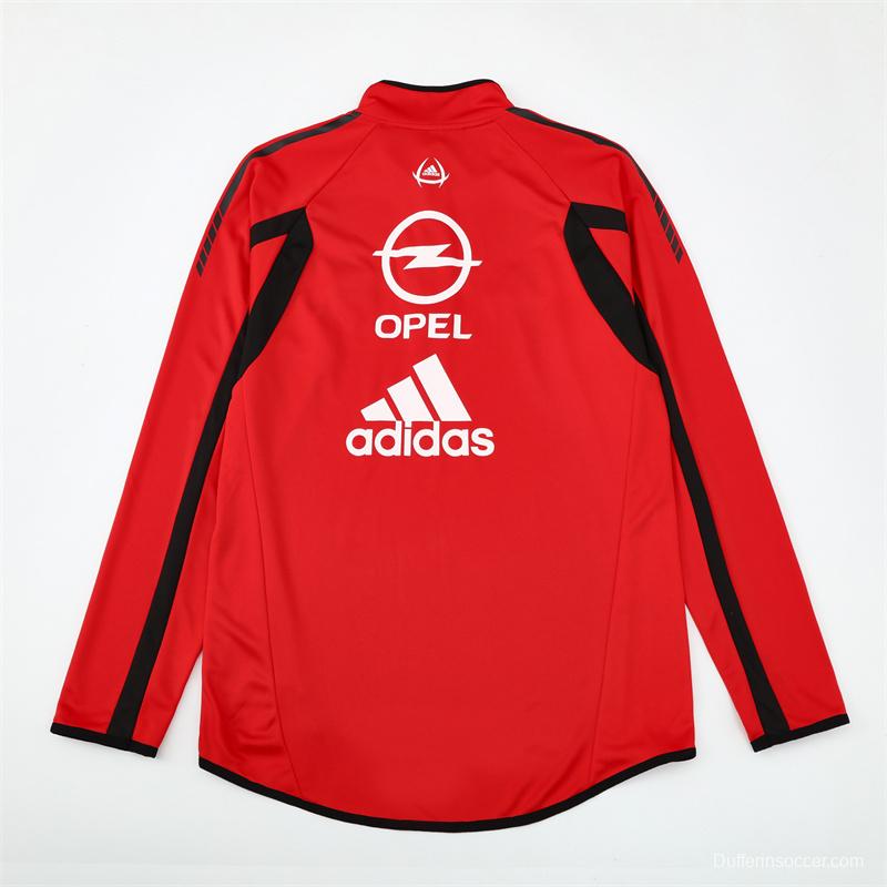 Retro 05/06 AC Milan Red Half Zipper Jacket