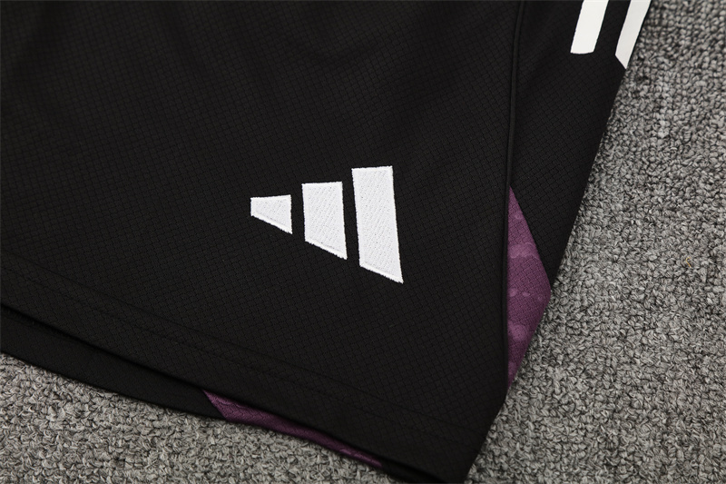 25/26 Manchester United White Purple Short Sleeve+Soccer Shorts