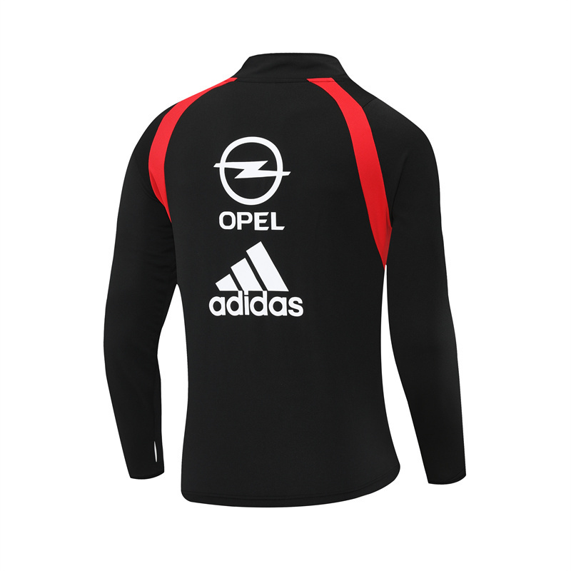 Retro 03/04 AC Milan Black Half Zipper Jacket