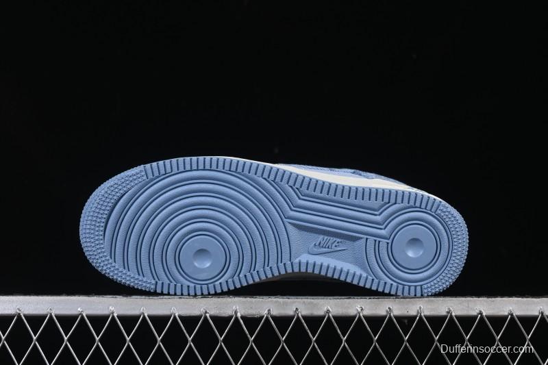 Nike Air Force 1 '07 Low LV Collaboration Light Blue Casual Sneakers - YF9511-823