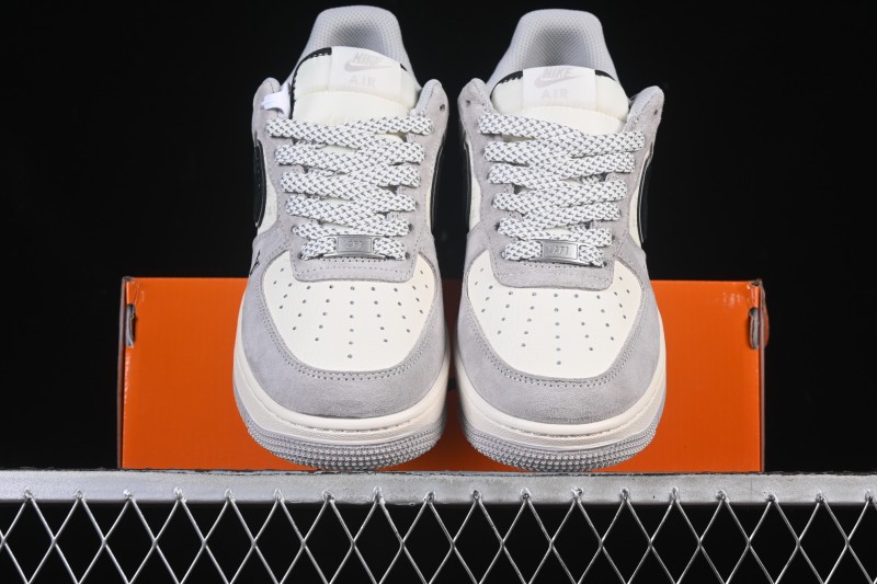 Nike Air Force 1 '07 Low LV Collaboration Pig Eight Rice Gray Black Casual Sneakers - MZ9588-810