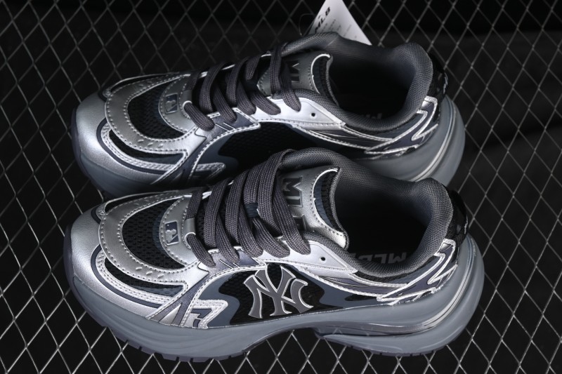 New York Yankees Chunky Curve Runner Enamel Thick Sole Casual Running Shoes - 3ARNSPE5N50SID