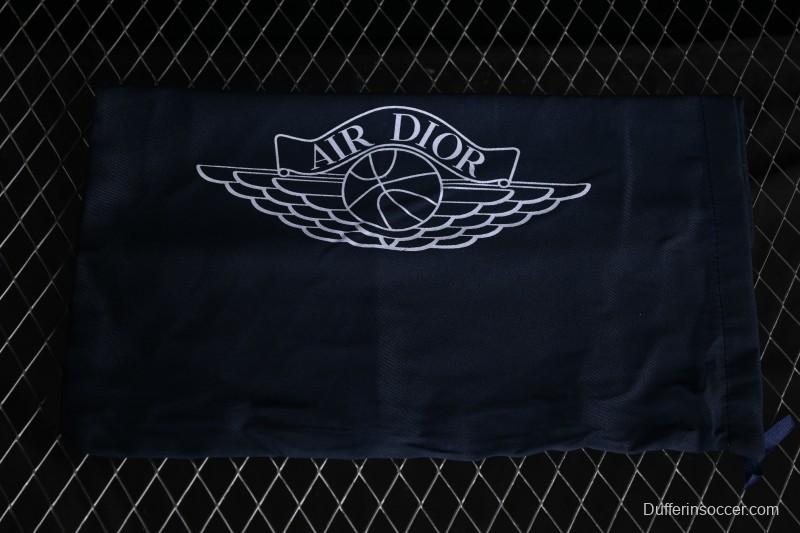 Dior Air Jordan 1 Low White Grey Collaboration Low-Top Sneakers - CN8608-002