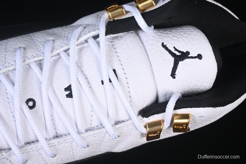 Nike Air Jordan 12 Retro Taxi Gold Buckle Basketball Shoes - CT8013-117