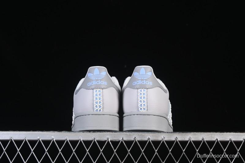 Adidas Superstar II J Casual Sneakers with Shell Toe Design - JQ8729