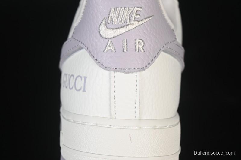 Nike Air Force 1'07 Low Gucci Collaboration White Light Brown Low-Top Casual Sneakers - YF9511-807