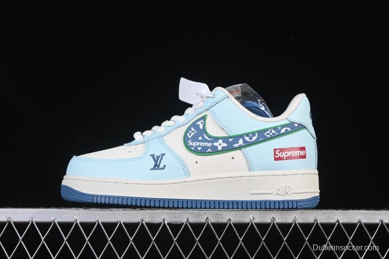 Nike Air Force 1 '07 Low LV Collaboration White Blue Casual Sneakers - YF9511-809