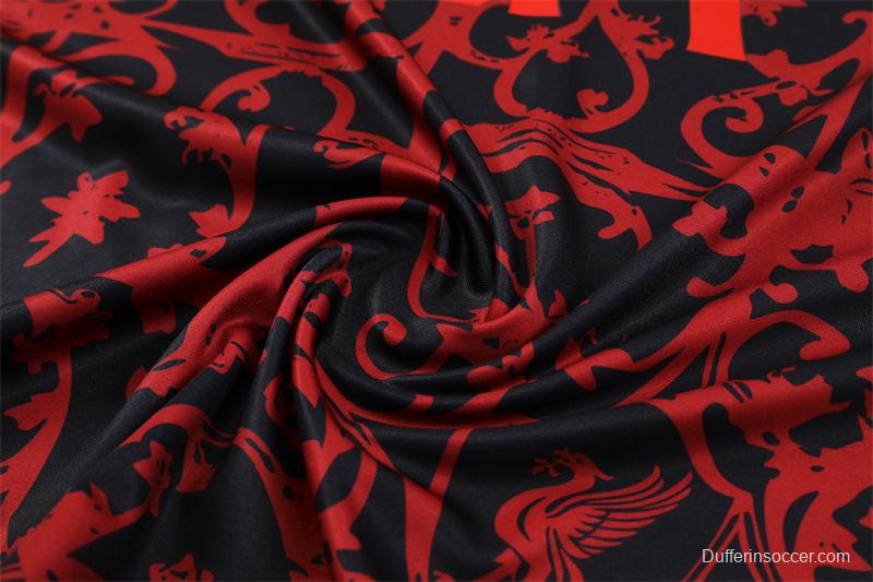 25/26 Liverpool Red Camouflage Half Zipper Jacket+Long Pants