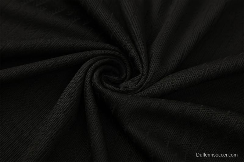 Player Version 25/26 France Black Half Zipper Jacket+Long Pants