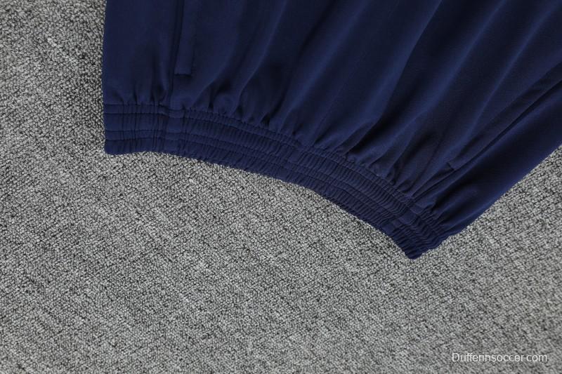 25/26 Real Madrid Blue Hoodie +Long Pants