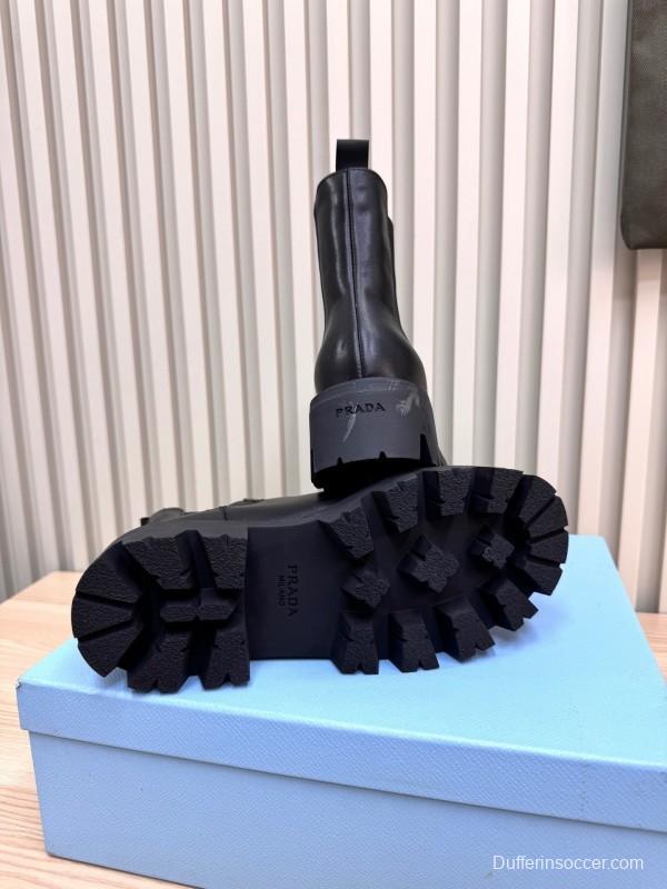 Prada 2025 SS Chunky Sole Ankle Boots - LY0340