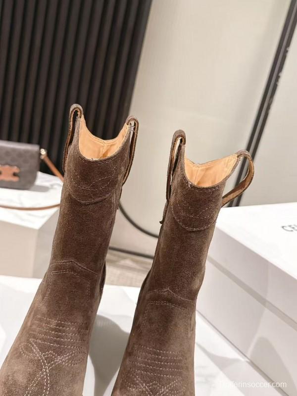 CELINE 2025 SS Fashion Boots with Arch of Triumph Logo - LY00440