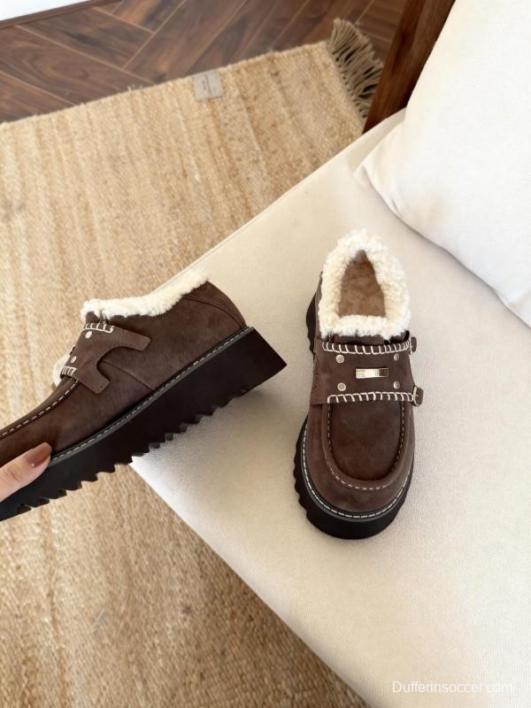 SugarSu Retro Platform Snow Boots with Chunky Sole for Height Increase - KFY00270