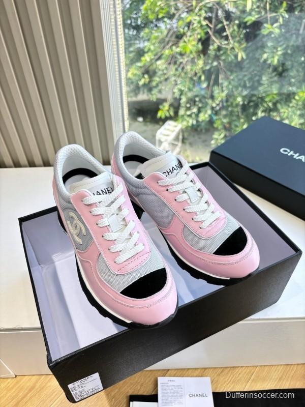 Chanel 2025/SS New Arrival High-Heel Two-Tone Casual Sneakers - KFY00320