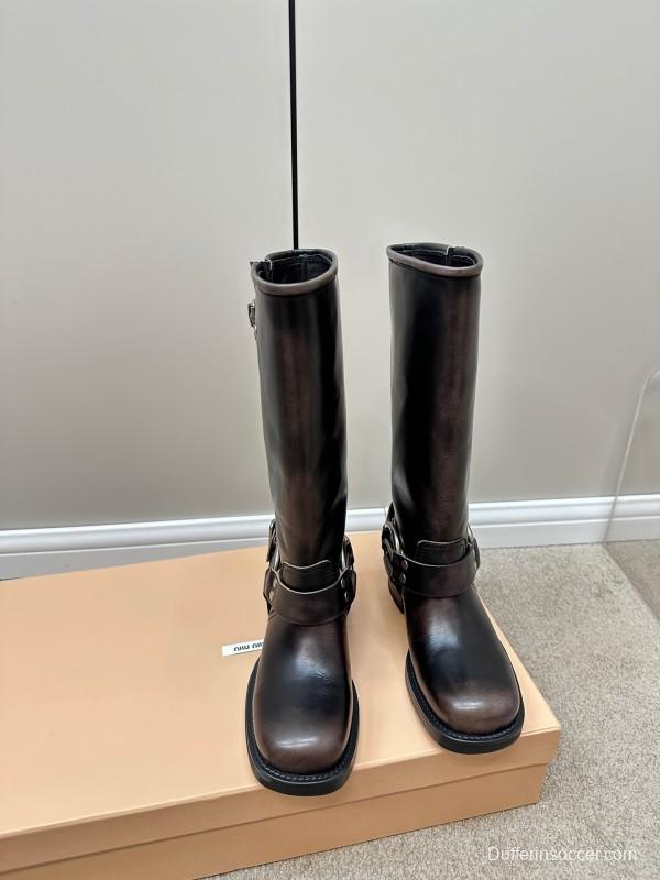 Miu Miu Fall/Winter 2025 Limited Edition Punk Style Martin Boots - LY00500