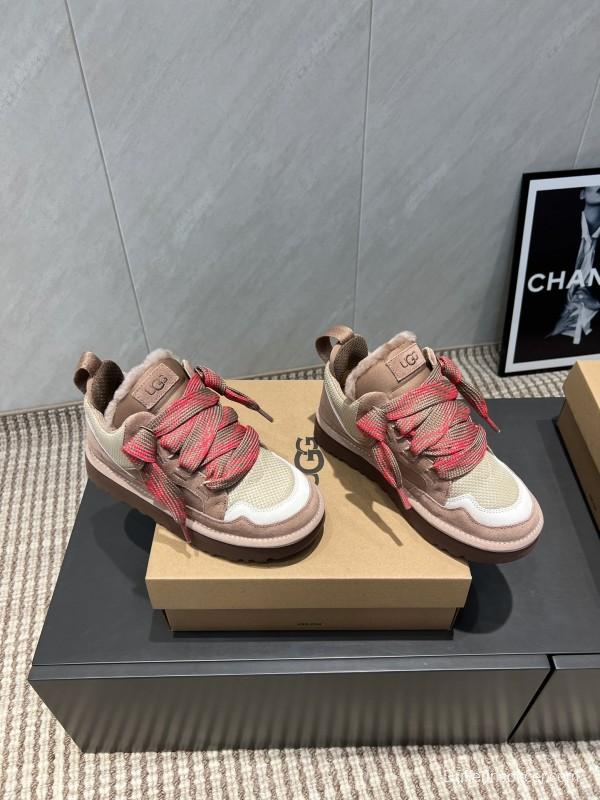 UGG Platform Loafers Series Round Toe Chunky Sole Casual Shoes - MJ00270