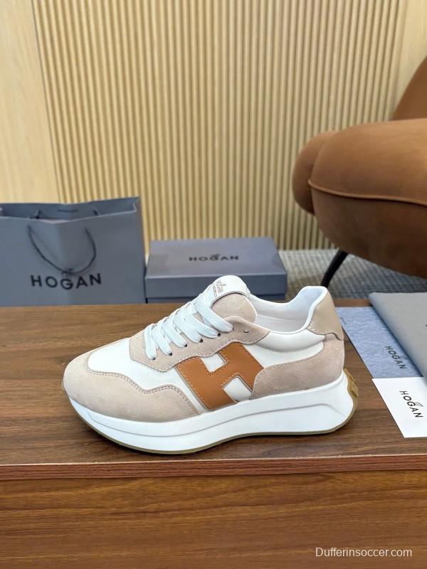Hogan H-STRIPES Series Couple Thick Sole Dad Shoes Sneakers - AS00350