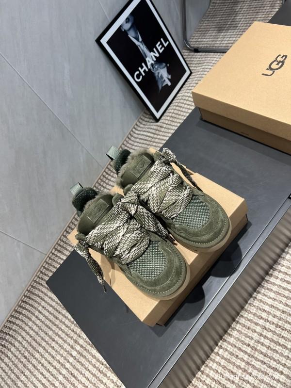 UGG Platform Sneakers Series Round Toe Chunky Sole Casual Shoes - MJ00270