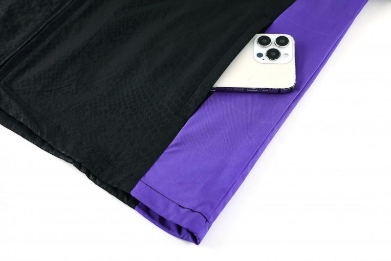 25/26 Barcelona Black S-3XL Half Zipper Jacket+Long Pants