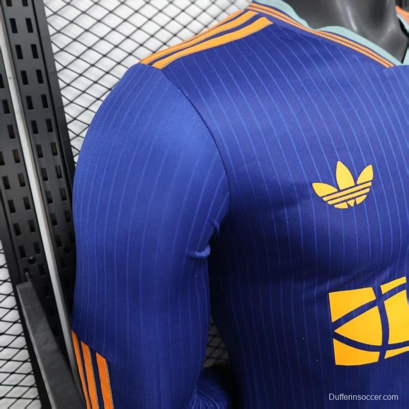 Player Version 25/26 Newcastle United Third Blue Long Sleeve Jersey