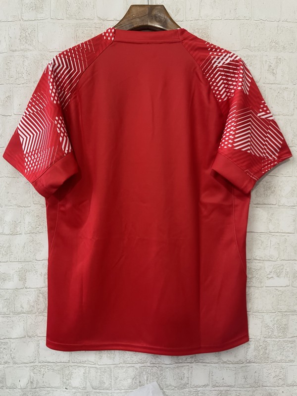 2026 England Red with Geometric Stripe Pattern Jersey