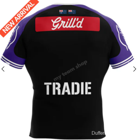 25/26 Melbourne Storm Purple with Black Checkered Chevrons Jersey