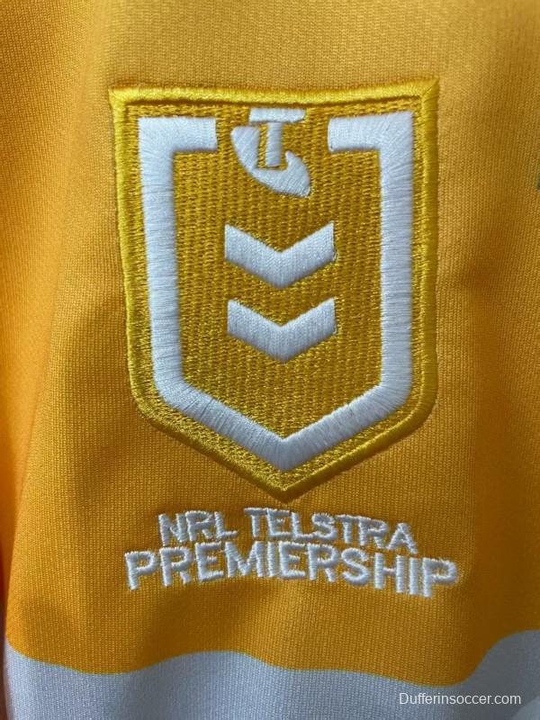 25/26 Newcastle Knights Gold with Navy Stripe Jersey
