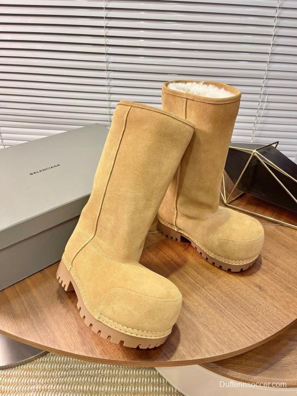 Balenciaga 2025 SS New Big Head High Heel Snow Boots - 2025SSBHB