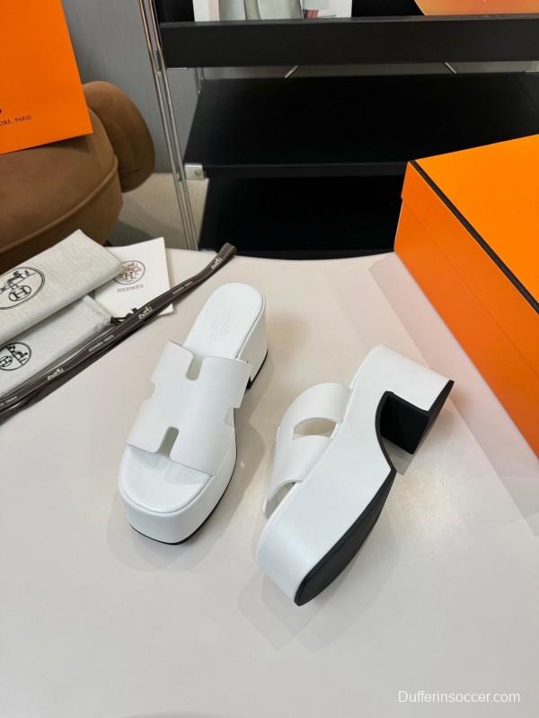 Adidas H Classic Waterproof Platform Wedge Heel Thick Sole Sandals - LY00