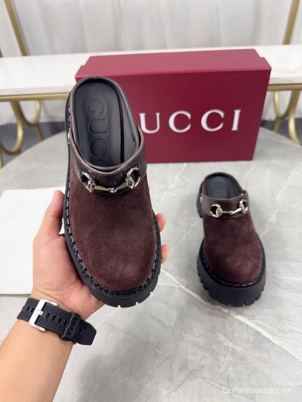 Gucci GG Platform Loafers with Lug Sole - KFY00280