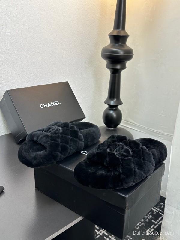 Chanel 2025 SS Fashion Fur Slippers - LY00250