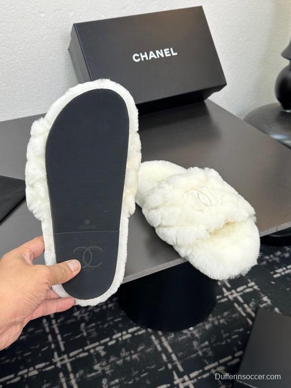 Chanel 2025SS Fashion Fur Slippers - LY00250