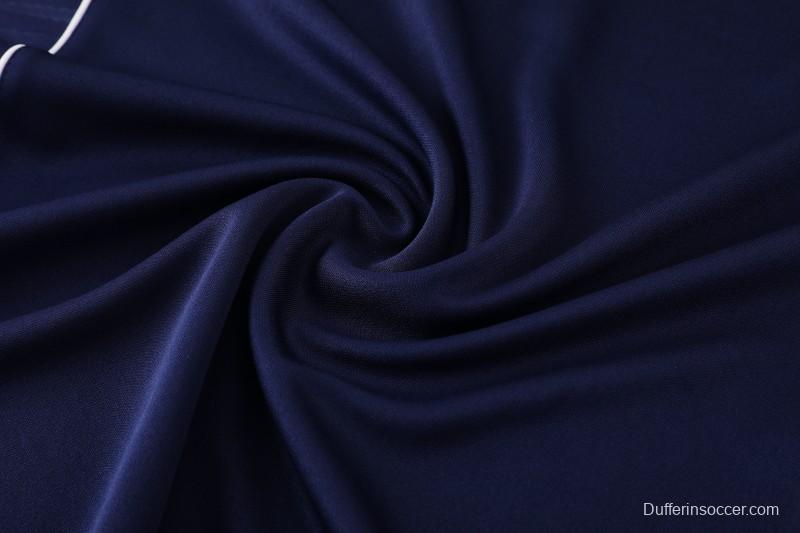 25/26  Adidas Navy Blue Full zipper Jacket Tracksuit+ long pants