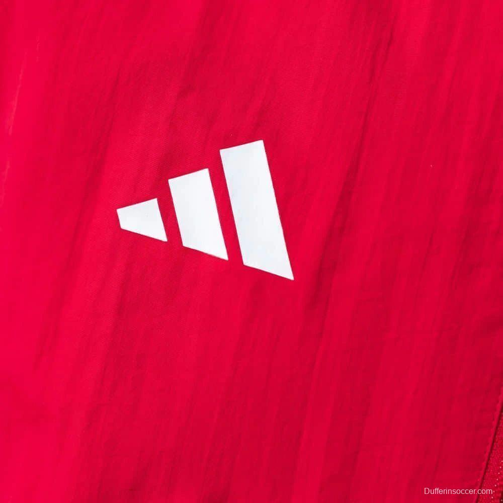 2026 Liverpool Red And White Reversible Full Zipper Jacket