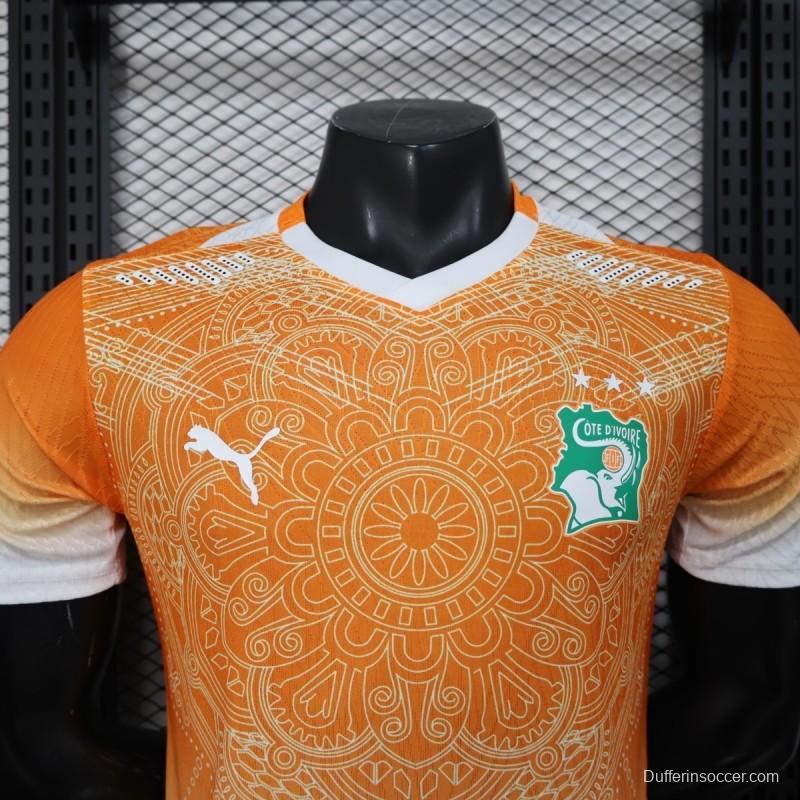 2026 Player Version Ivory Coast Special Edition Orange Jersey