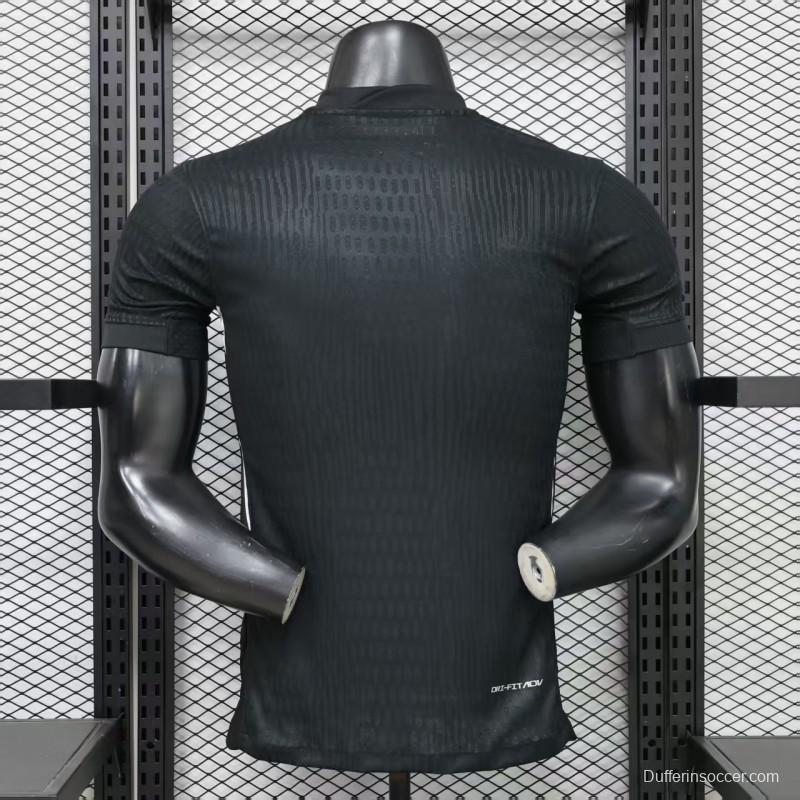 Player Version 26/27 Vasco da Gama Home Black with White Diagonal Sash Jersey