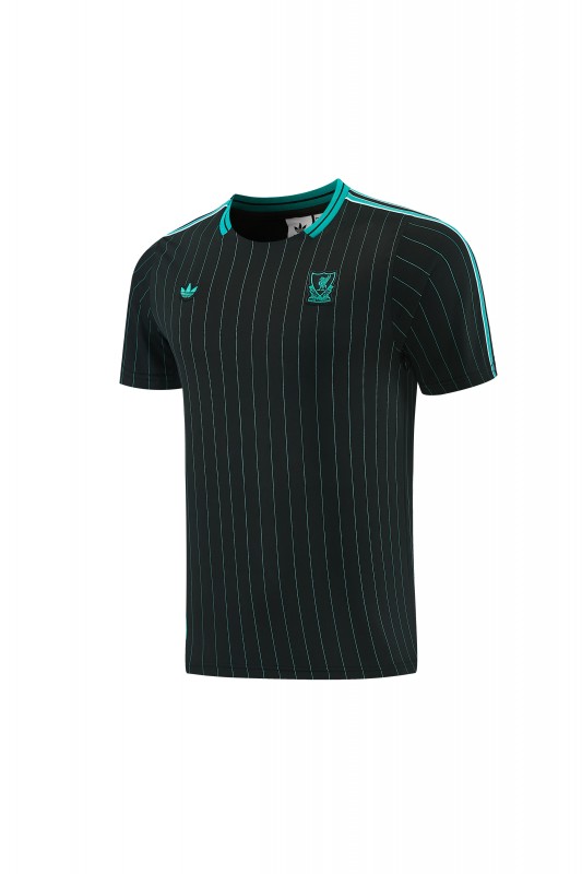 26/27  Liverpool  Black Short Sleeve+Soccer Shorts
