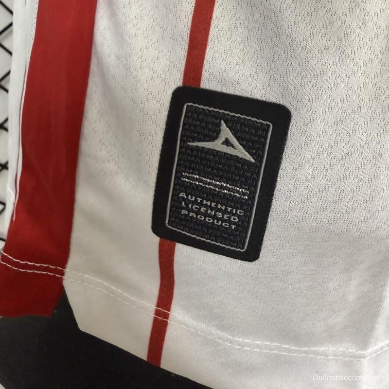 Player Version 25/26 Club Necaxa White with Red Pinstripe Jersey