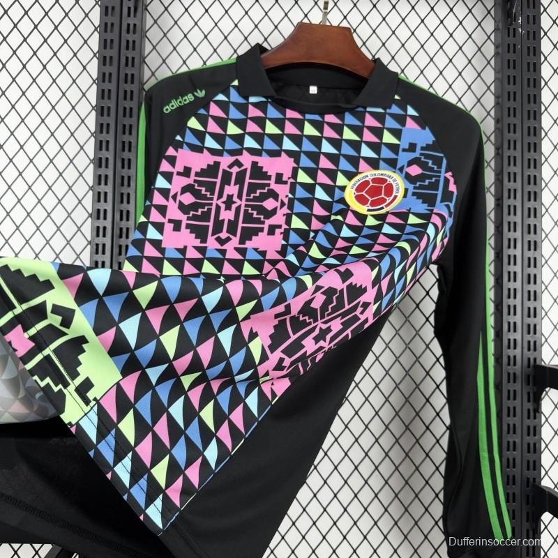 1990 Retro Colombia Goalkeeper Long Sleeve Jersey