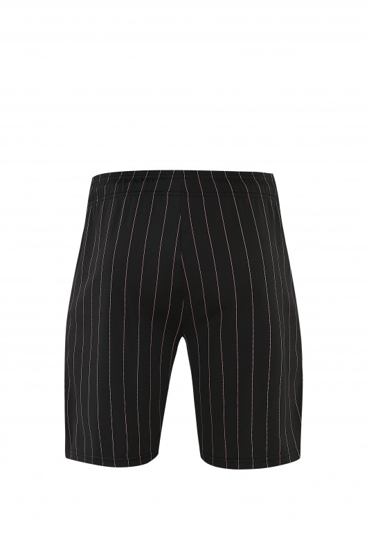 2026/27 Inter Miami CF Black Pinstripe Short Sleeve+Soccer Shorts