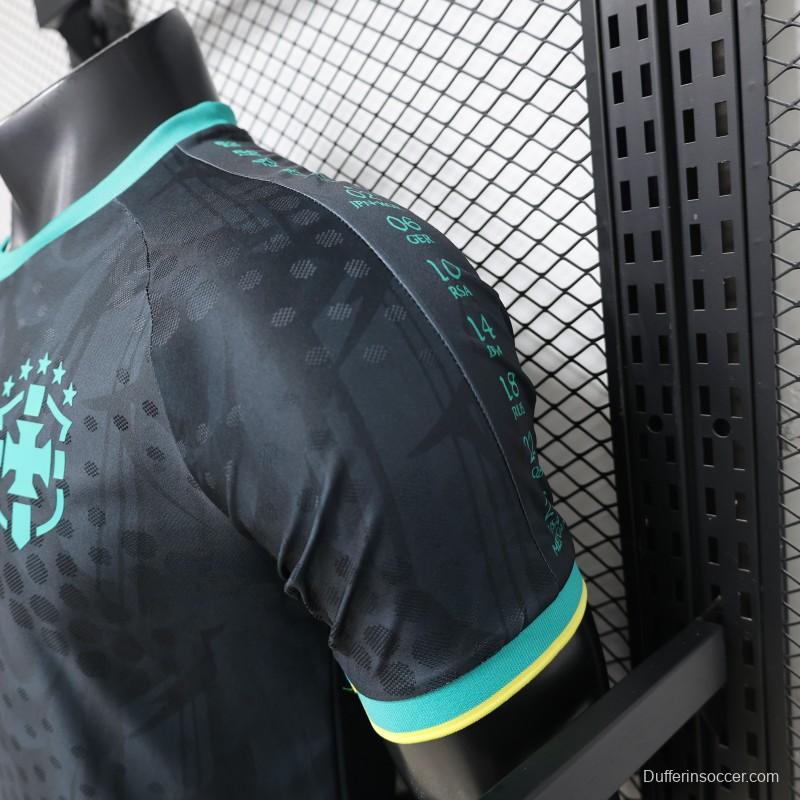 Player Version 26/27  Brazil  Charcoal Black & Mint Teal  Special Edition Jersey