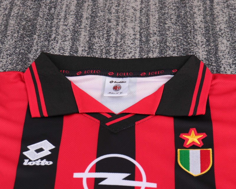 Retro Kids 96/97 AC Milan Home Jersey