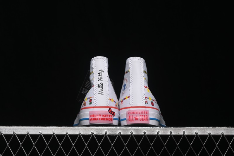 Converse ×Hello Kitty and Friends Picnic Chuck Taylor All Star Hi High-Top Casual Skate Shoes - A17699C