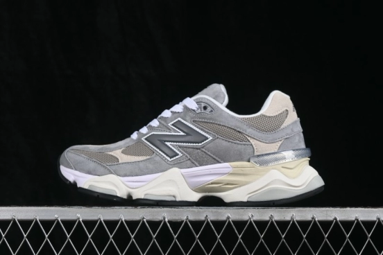 New Balance Retro Casual Running Sneakers with Suede and Mesh Upper and ABZORB Cushioning - U9060LBA