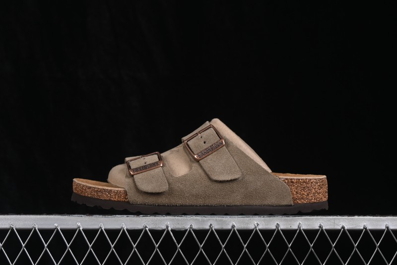 Birkenstock Arizona Soft Footbed Sandals with Sheepskin Lining and Cork-Latex Sole - 0951301
