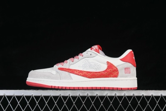 Nike Air Jordan 1 Low AJ1 Year of the Horse Limited Edition Custom Retro Basketball Shoes - JW1188-182